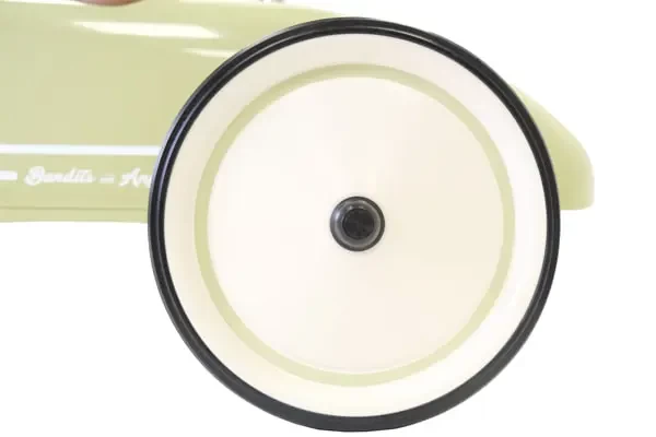 Metalen wielen met rubberen rand