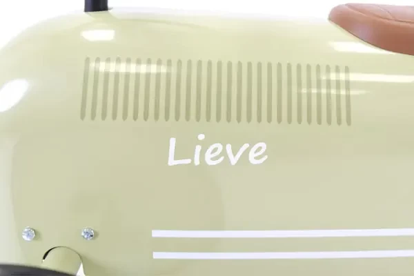 Witte naamsticker Oldtimer retro green