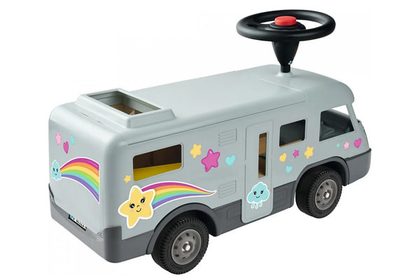 Inclusief stickers om de camper te versieren