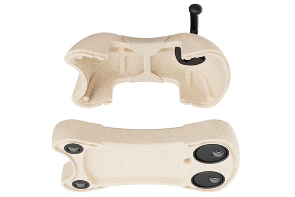 Draai de bodemplaat om en maak er een loopauto van