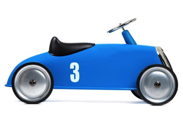 4 wielen met rubberen banden