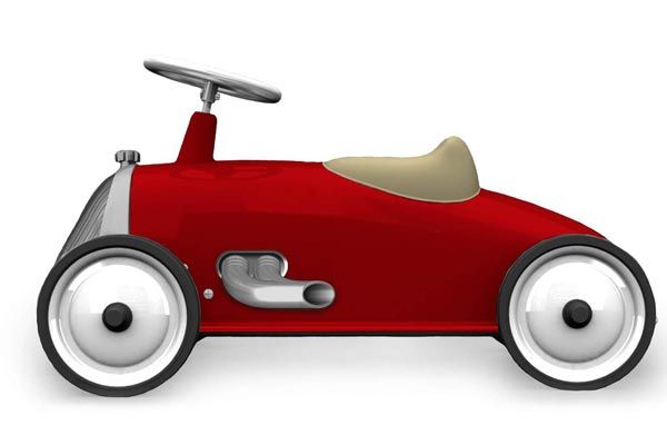 Loopauto in een mooie rode kleur.