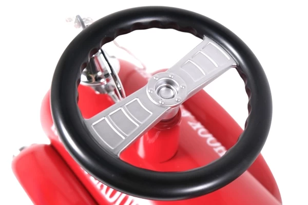 Het stuur op de brandweerwagen