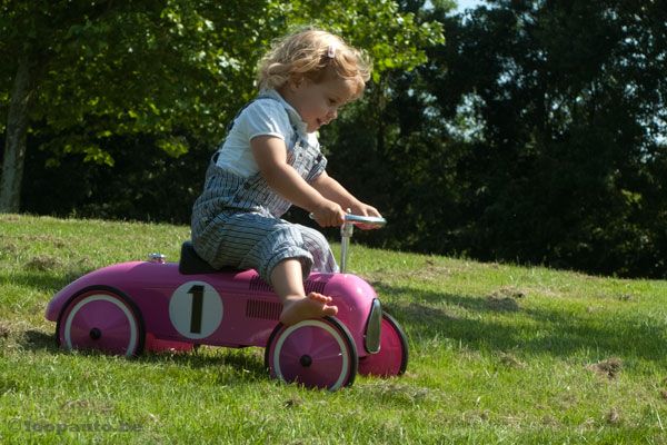 De Retro Roller is zowel binnen als buiten te gebruiken.