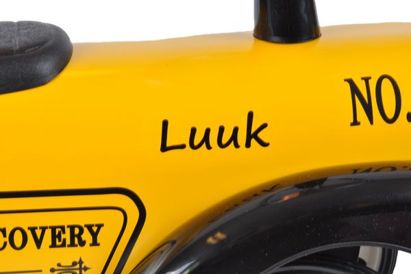 Zwarte stickerset voor uw Tommy Takelwagen.