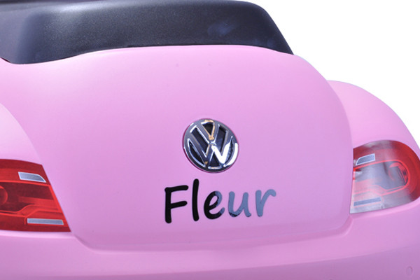 Een echte gepersonaliseerde loopauto.