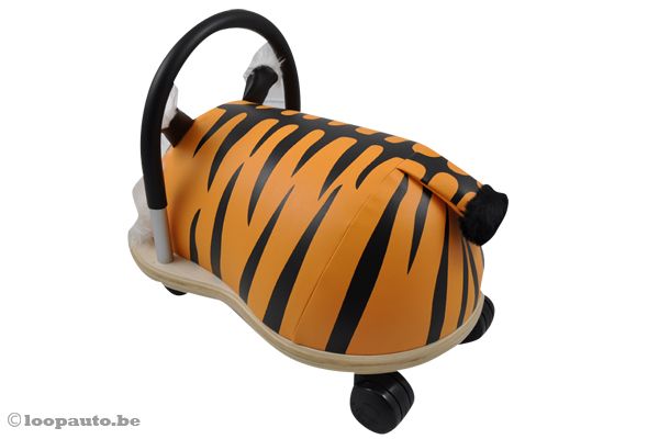 Wheelybug heeft 4 zwenkwielen.